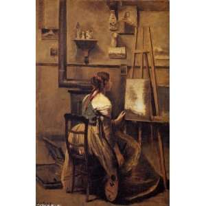 Hand Made Oil Reproduction   Jean Baptiste Corot   32 x 50 
