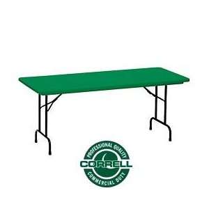  Blow Molded Commercial Duty Folding Table 30 X 60, Green 