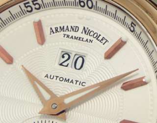 Armand Nicolet MO2 Big Date Small Seconds Automatic 18k Gold 7146A AG 