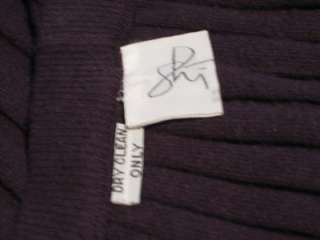 pc Vntg Retro 80s Purple SHI Scotland Cashmere Sweater/Skirt Lovely 