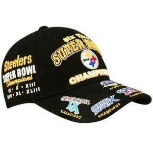 Pittsburgh Steelers 6 time Super Bowl Champions Hat Cap 