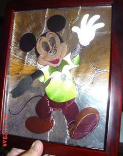 MICKEY MOUSE FOIL ART ~ Made in England ~ DUFEX PRINTS  