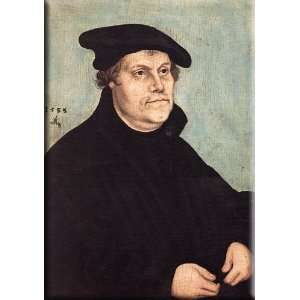   of Martin Luther 21x30 Streched Canvas Art by Cranach the Elder, Lucas