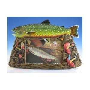  Brook Trout Creel Theme Picture Frame
