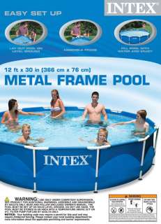 INTEX 12 x 30 Metal Frame Set Swimming Pool   56995EG  