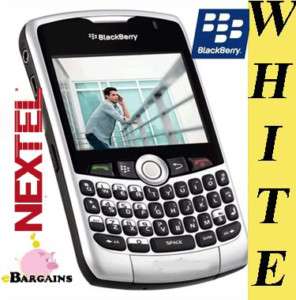NEW RIM BlackBerry 8350i Curve Nextel WiFi Phone WHITE 00843163040779 
