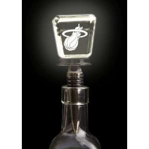  Miami Heat Laser Etched LED Wine Stopper