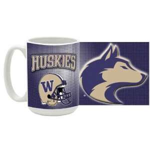 University of Washington 15 oz Ceramic Coffee Mug   Huskies Football 