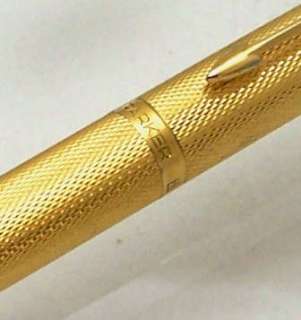   75 Gold Plated Barley Fountain Pen Made in France 14k Point  