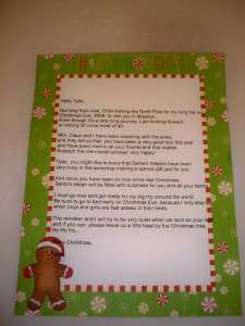 Personalized Letter From Santa  Unique Gift Idea  