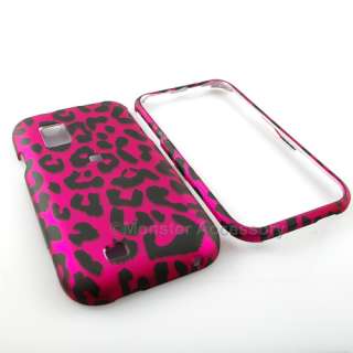 Protect your Samsung Fascinate with Pink Leopard Rubberized Hard Cover 