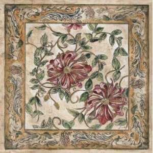  Zinnia Tapestry artist B. Aldine 26x26