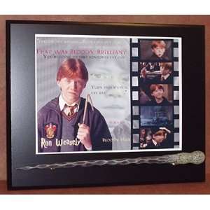 RON WEASLEY HARRY POTTER DELUXE WAND & STAND HOLDER DISPLAY, READY TO 