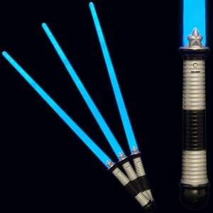 Blue LED Light Up Saber Space Weapons (3 Pack) Toys 