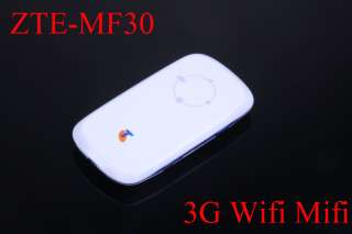 ZTE MF30 Unlocked 3G GSM 7.2 Mbps Router WiFi Mobile Hotspot Modem 