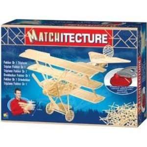  Bojeux Matchitecture   Fokker DR 1 Triplane Toys & Games