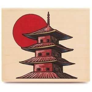  Pagoda 2   Rubber Stamps Arts, Crafts & Sewing