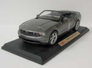 2010 Ford Mustang GT Diecast Model Car   Maisto   118 Scale   Gray 