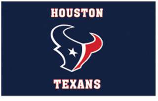 Houston Texans Flag 3 ft x 5 ft NFL bullhead  