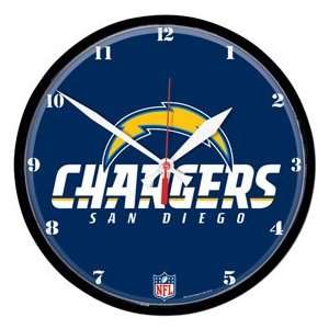  San Diego Chargers Wall Clock   Round, Catalog Category NFL 
