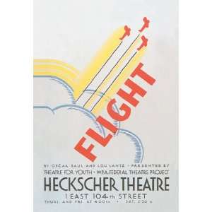 Flight at the Heckscher Theatre 20x30 poster 