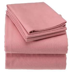 Waverly Twin Mauve 100% Cotton Flannel Sheet Set 
