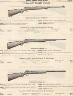 1959 WINCHESTER MODEL 75 72 69 TARGET RIFLES AD  