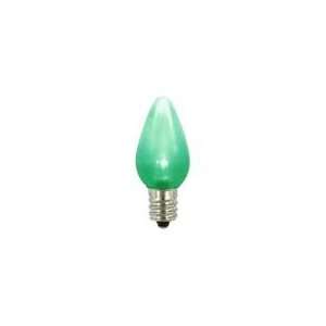  Club Pack of 25 Green LED C7 Satin Christmas Replacement 