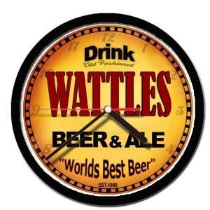  WATTLES beer and ale cerveza wall clock 