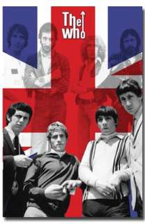 The Who Uk Flag Rock Band Live Pete Poster 9626  
