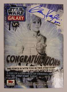   galaxy 7 we have a sketch card here gary kezele sketch of a canteena