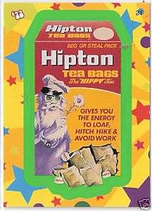 WACKY PACKAGE STICKERS GREEN BORDER HIPTON #21  