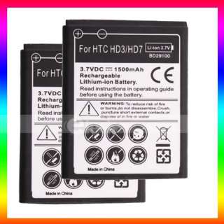2x 1500mAh New Battery For HTC Wildfire S A510e G13  