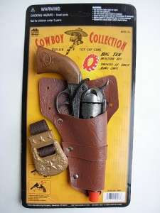 REPLICA Pistol Cowboy western Holster HEAVY CAST METAL Toy CAP GUN 