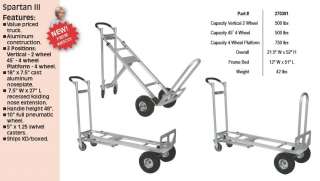 Wesco 3 Way Convertible Hand Truck Light Aluminum Cart  