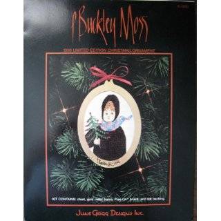 Buckley Moss 1990 Limited Edition Christmas Ornament Cross Stitch 