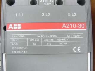 ABB A210 30 11 3 Pole Block Control Contactor NEW NIB  