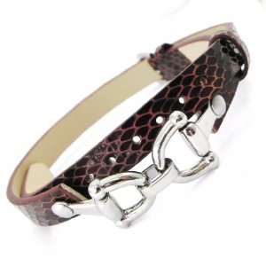  Leather strap Diane brown python. Jewelry