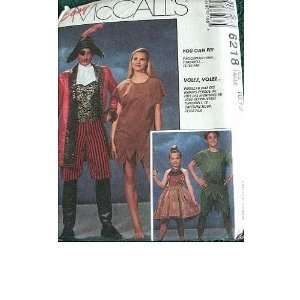   COSTUMES FOR CHILD AND ADULT SIZES 10, 12 EASY MCCALLS PATTERN 6218