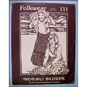  Folkwear Ethnic Patterns Nepali Blouse 
