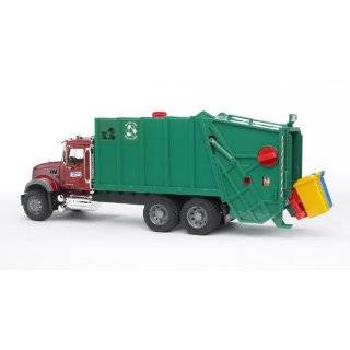 Bruder Toys Mack Granite Garbage Truck (Ruby, Red, Green)