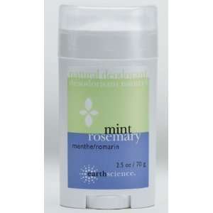  Earth Science All Natural Deodorant Rosemary & Mint 2.5 oz 