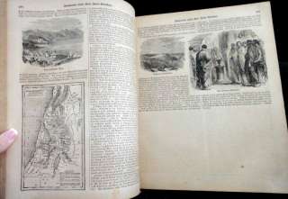 1871 antique BUCHER FAMILY BIBLE german LANCASTER PA  