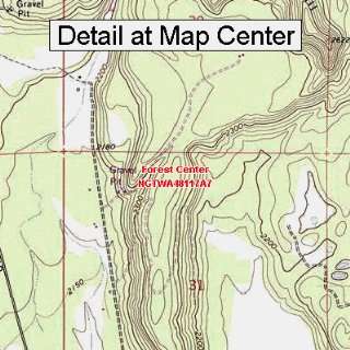   Map   Forest Center, Washington (Folded/Waterproof)