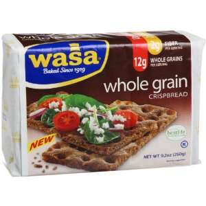 Wasa Whole Grain Crispbread, 9.2 ounce Packages (Pack of 4)  