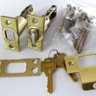 Weiser Augusta Troy DOUBLE CYLINDER Polished Brass Entry Door Lock 