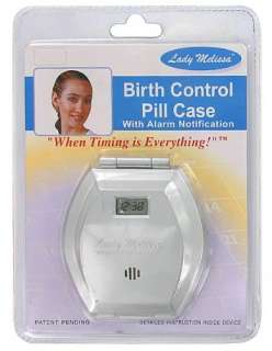 Birth Control Pill Dispenser w/Digital Clock Alarm Notification 