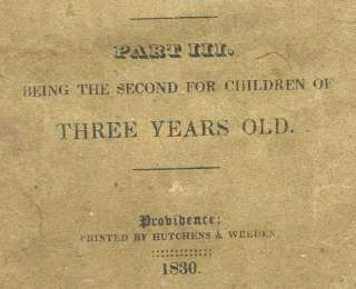   publishing firm of Hutchens & Weeden, Providence, Rhode Island 1830