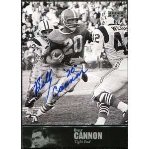   Deck Legends Autographs #AL83 Billy Cannon SP Sports Collectibles