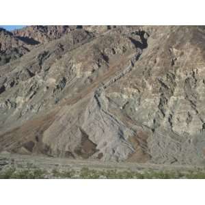  Debris Flow or Alluvial Fan, Death Valley, California, USA 